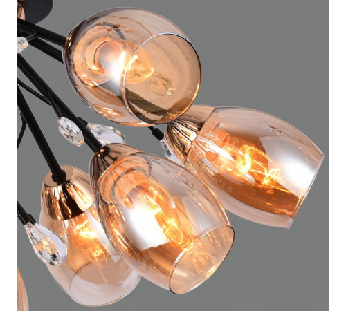 Люстра на штанге ILLUMICO IL1284-10CPA-29 BK GD