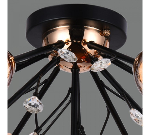 Люстра на штанге ILLUMICO IL1284-10CPA-29 BK GD