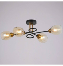 Люстра на штанге ILLUMICO Celeste IL8263-4COU-79 BK GD Celeste