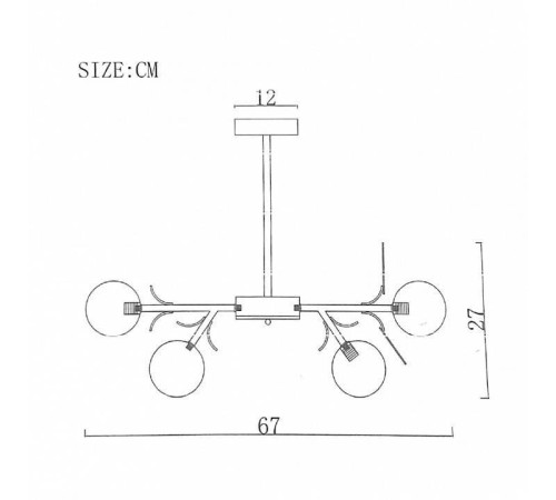 Люстра на штанге Imperiumloft MATISSE MATISSE01