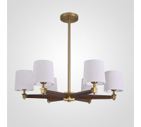 Люстра на штанге Imperiumloft Jorgenson White/Dark wood STAVRA01