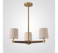 Люстра на штанге ImperiumLoft Jorgenson Beige/Dark wood STAVRA01
