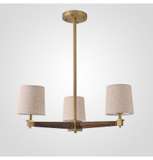 Люстра на штанге ImperiumLoft Jorgenson Beige/Dark wood STAVRA01