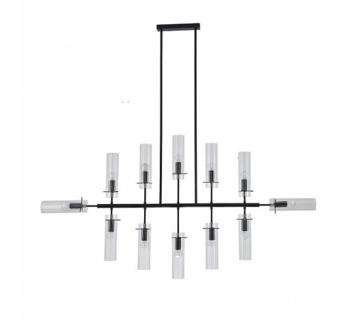 Люстра на штанге Indigo Saetta 11053/12R Black