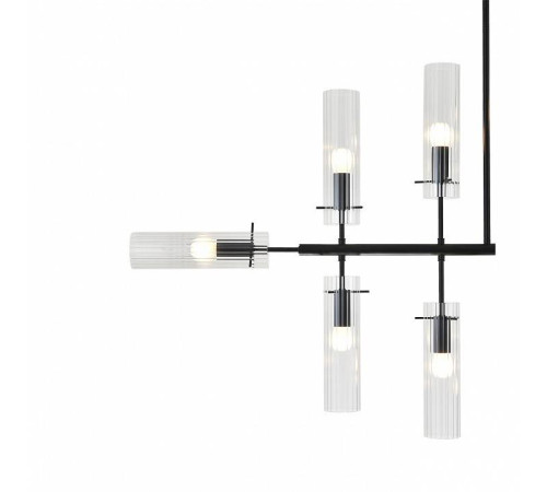 Люстра на штанге Indigo Saetta 11053/12R Black