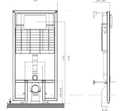 Комплект инсталляция Bettoserb Sava Fix Slim и клавиша смыва Morava черный матовый SET40006459