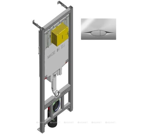 Система инсталляции Jacob Delafon с кнопкой смыва хром E21822-CP
