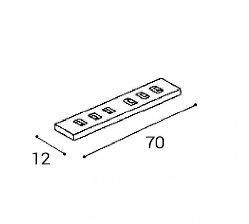 Крепление для трека Italline ATOM IT012-5038