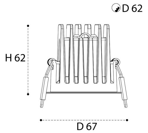Встраиваемый светильник Italline IT08-8040 IT08-8040 white 3000K