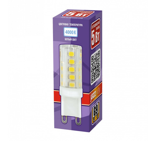 Лампа светодиодная Jazzway G9 5Вт 4000K PLED-G9 5W 4000K