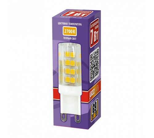 Лампа светодиодная Jazzway PLED-G9 7W 2700K