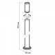 Наземный низкий светильник Jazzway PGB 02-900 E27 BL IP44