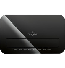 Клавиша смыва Villeroy & Boch ViConnect Glass Glossy Black стекло 922400RB