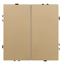 Выключатель двухклавишный без рамки Kollinger Eclipse EC-004GD