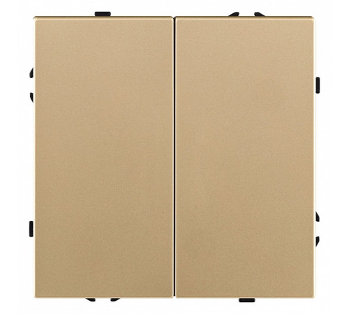 Выключатель двухклавишный без рамки Kollinger Eclipse EC-004GD