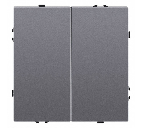 Выключатель двухклавишный без рамки Kollinger Eclipse EC-004GY