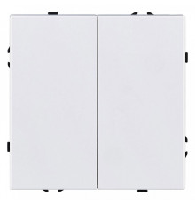 Выключатель двухклавишный без рамки Kollinger Eclipse EC-004WG