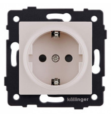 Розетка с заземлением, без рамки Kollinger  REA-002CM