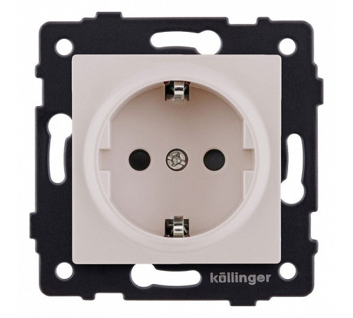 Розетка с заземлением, без рамки Kollinger REA-002CM