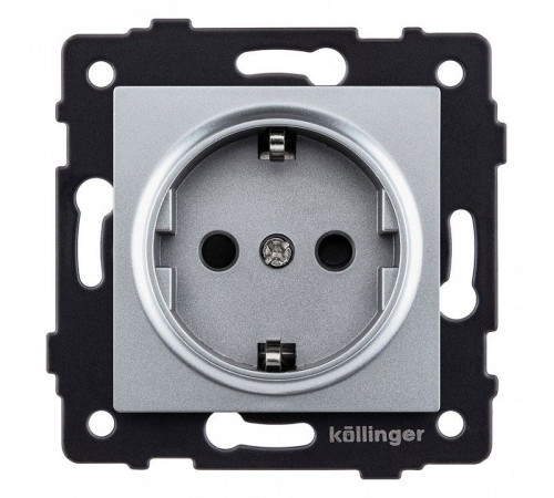 Розетка с заземлением, без рамки Kollinger REA-002GY