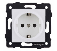 Розетка с заземлением, без рамки Kollinger  REA-002WM