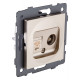 Розетка двойная RJ-11 и Ethernet RJ-45, без рамки Kollinger REA-013GD