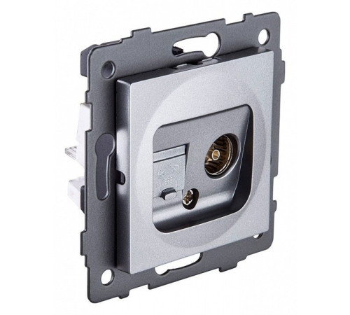 Розетка двойная RJ-11 и Ethernet RJ-45, без рамки Kollinger REA-013GY
