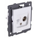 Розетка двойная RJ-11 и Ethernet RJ-45, без рамки Kollinger REA-013WH