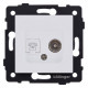 Розетка двойная RJ-11 и Ethernet RJ-45, без рамки Kollinger REA-013WM