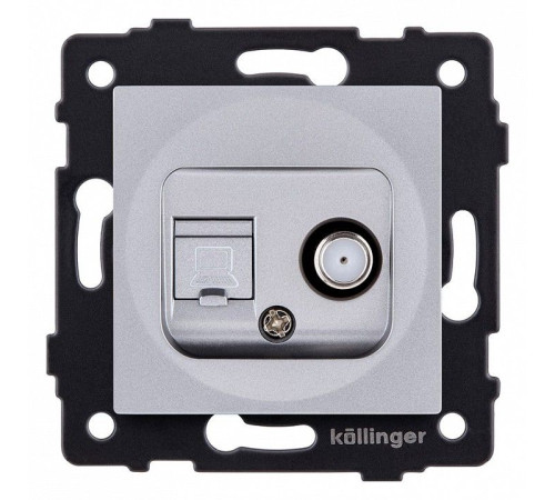 ТВ-розетка и SAT-розетка оконечная без рамки Kollinger REA-022GY
