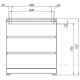 Комод Aquanet Сканди 700х400х797 мм 3 ящика дуб эдгрейн 00302549