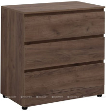 Комод Aquanet Сканди 800х480х797 мм 3 ящика дуб крафт 00302544