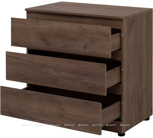 Комод Aquanet Сканди 800х480х797 мм 3 ящика дуб крафт 00302544