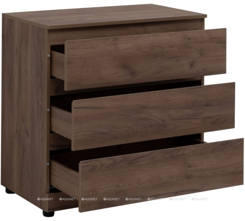 Комод Aquanet Сканди 800х480х797 мм 3 ящика дуб крафт 00302544