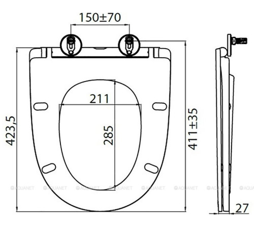 Крышка-сиденье для унитаза BelBagno BB045/051SC