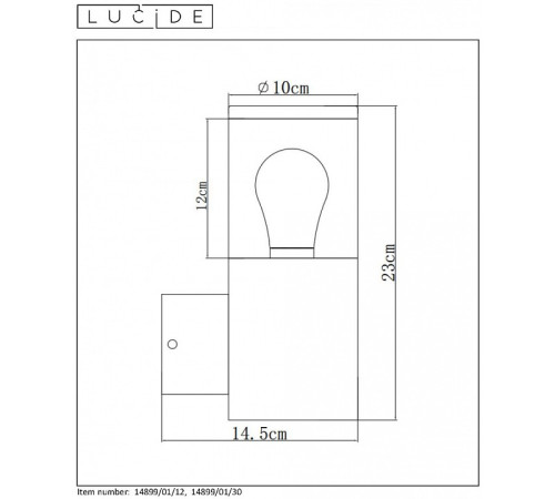 Светильник на штанге Lucide Fedor 14899/01/12