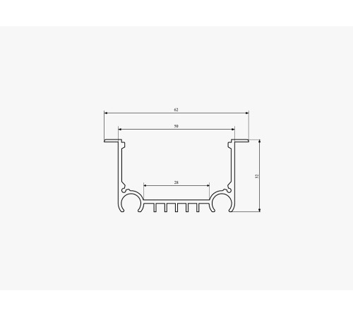 Профиль встраиваемый LEDS POWER 000042