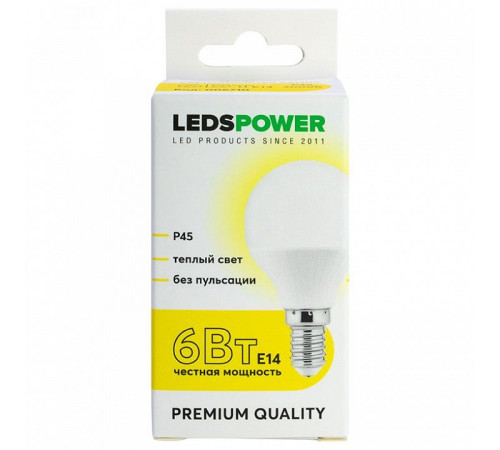 Лампа светодиодная LEDS POWER P45 006741