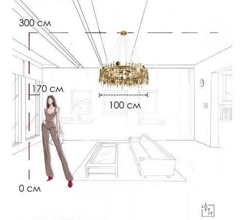 Подвесной светильник Loft it Escama 10396/1000C
