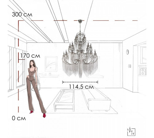 Подвесная люстра Loft it Wonderland 10405/24