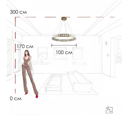 Подвесной светильник Loft it Manhattan 10415/1000