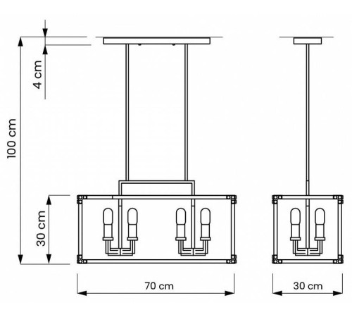 Подвесной светильник LUMINA DECO Waldorf LDP 1140-8 BK+MD