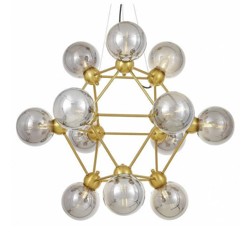 Подвесная люстра LUMINA DECO Zodiak LDP 160N-12 MD+GY