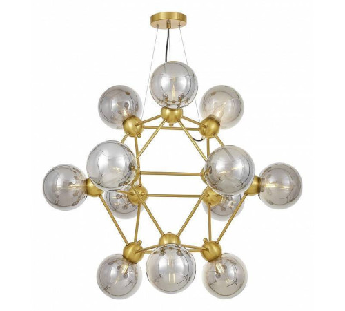 Подвесная люстра LUMINA DECO Zodiak LDP 160N-12 MD+GY