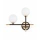 Бра LUMINA DECO Marsiada LDW 6033N-2 BK+FGD