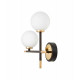 Бра LUMINA DECO Marsiada LDW 6033N-2 BK+FGD