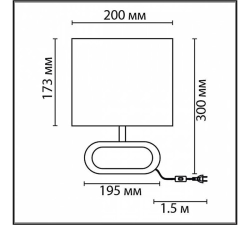 Настольная лампа декоративная Lumion Maderana 8200/1T