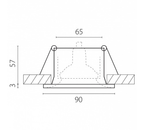 Встраиваемый светильник Lightstar Levigo Base 010066