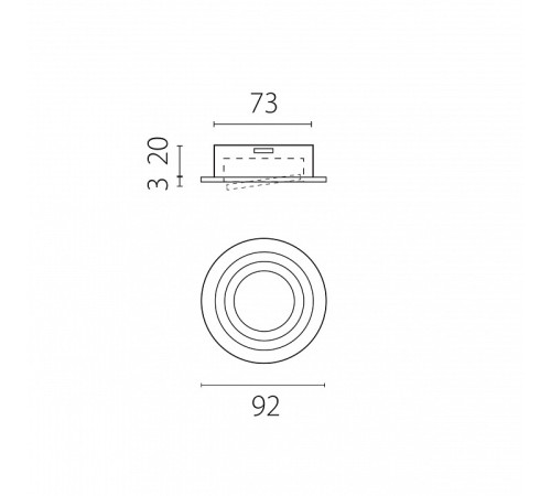 Встраиваемый светильник Lightstar Singo Base 011610