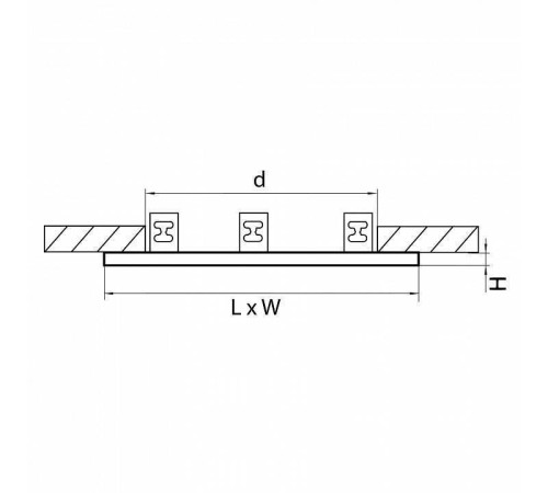 Рамка на 3 светильника Lightstar Intero 111 217839